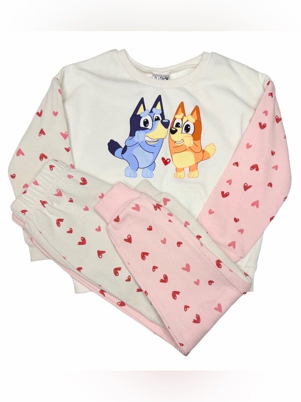 Bluey And Bingo Hearts Sweatshirt And‎ Sweatpants